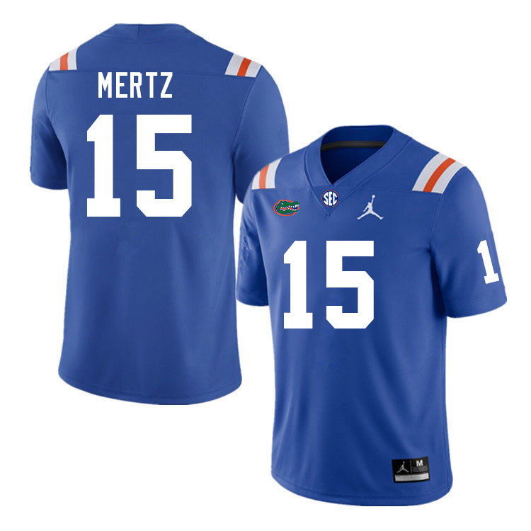 Men #15 Graham Mertz Florida Gators College Football Jerseys Stitched-Retro